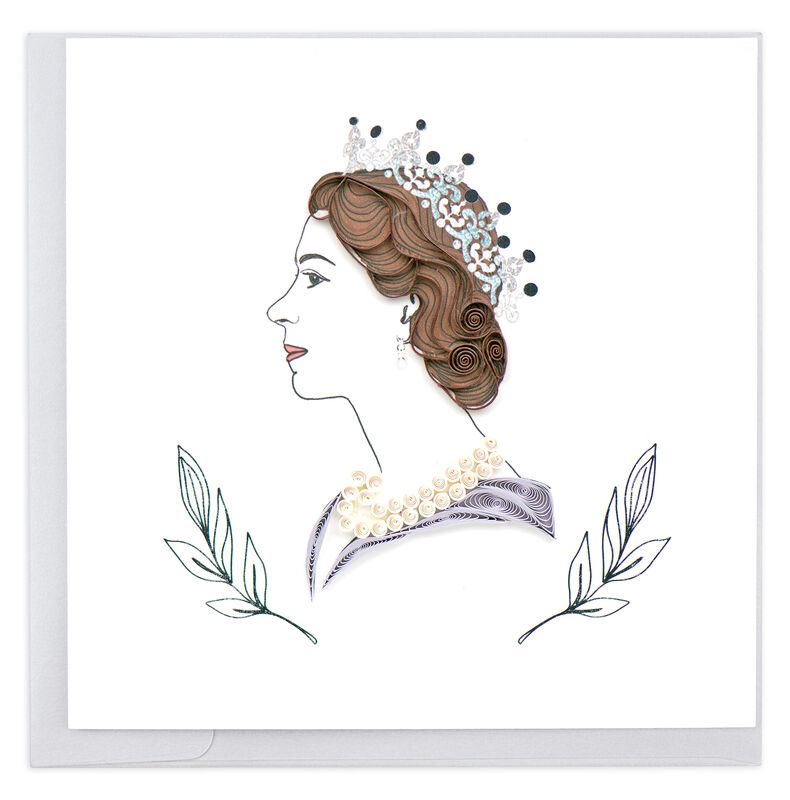 Quilling Card - Queen Elizabeth Royal Portrait - product images  of 