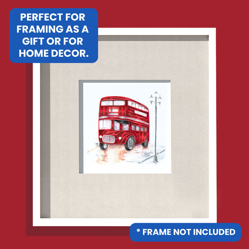 Quilling Card - London Red Bus - product images  of 