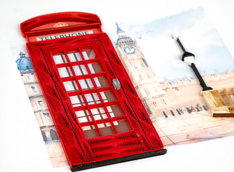 Quilling Card - London Telephone Box - product images  of 