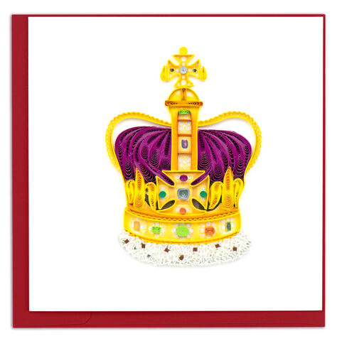 Quilling,Card,-,St,Edward's,Royal,Crown,Quilling Cards, keepsake, Frame, Hand-Crafted, Gift, embellished, Hand-Finished, St Edward's Royal Crown