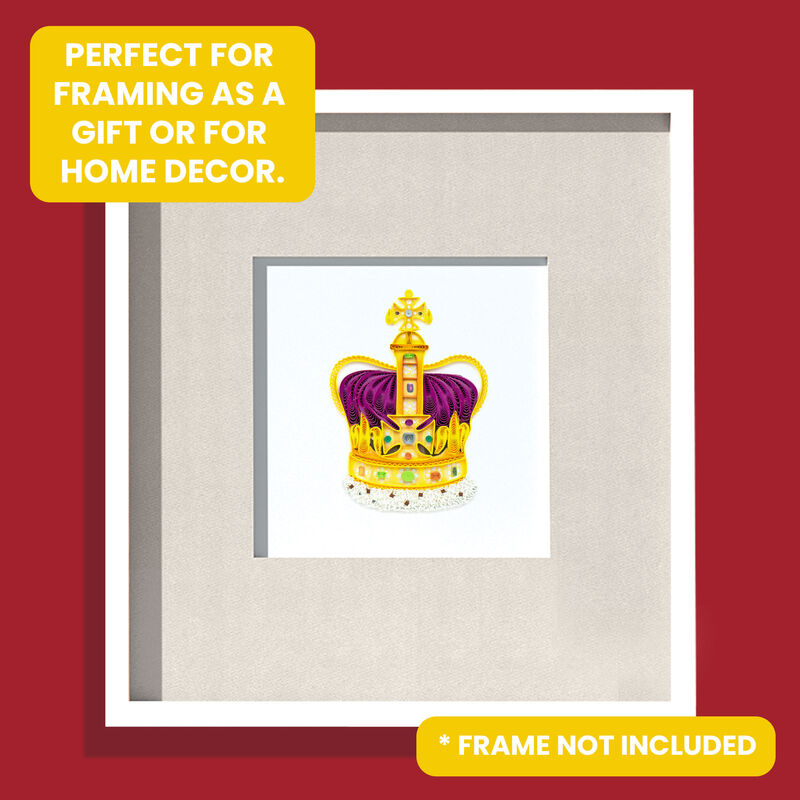 Quilling Card - St Edward's Royal Crown - product images  of 