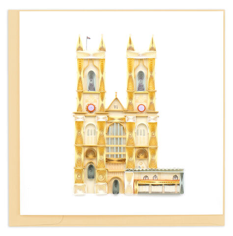 Quilling,Card,-,London,Westminster,Abbey,Quilling Cards, keepsake, Frame, Hand-Crafted, Gift, embellished, Hand-Finished, London Westminster Abbey