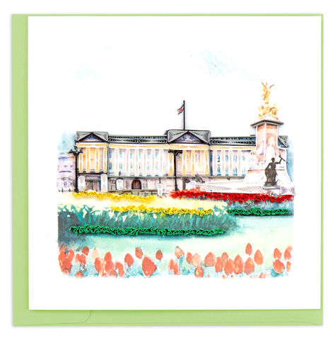 Quilling,Card,-,Buckingham,Palace,Quilling Cards, keepsake, Frame, Hand-Crafted, Gift, embellished, Hand-Finished, Buckingham Palace