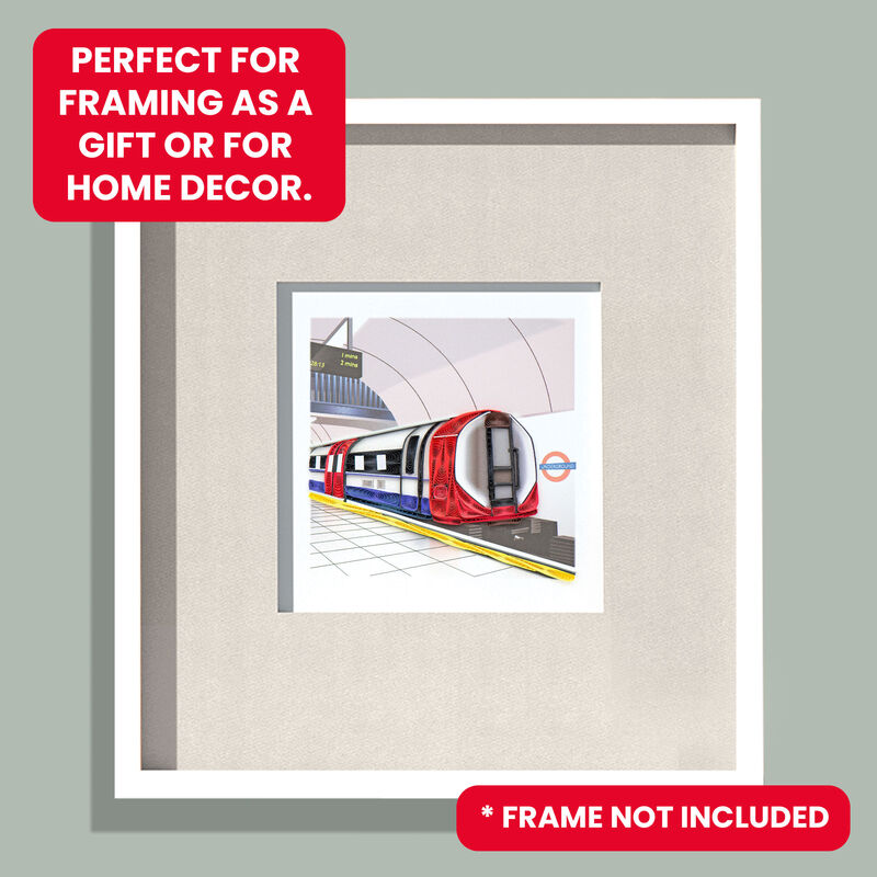Quilling Card - London Underground Tube Station & Train - product images  of 