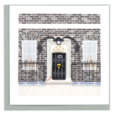 Quilling,Card,-,No.10,Downing,Street,Prime,Minister's,Residence,Quilling Cards, keepsake, Frame, Hand-Crafted, Gift, embellished, Hand-Finished, o.10 Downing Street Prime Minister's Residence