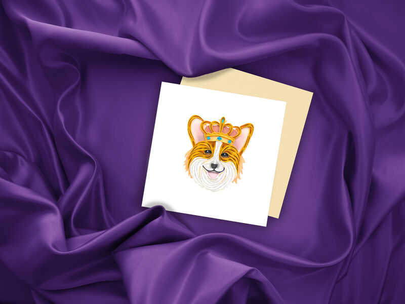 Quilling Card - Royal Corgi - product images  of 