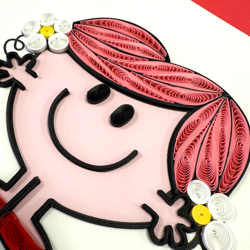Quilling Card - Little Miss Hug - Mr Men - product images  of 