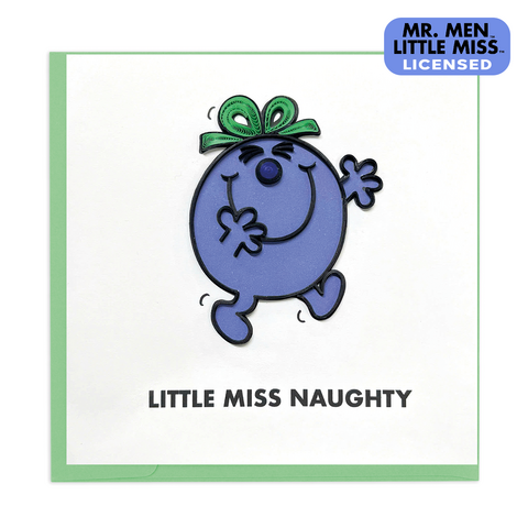 Quilling,Card,-,Little,Miss,Naughty,Mr,Men,Quilling Cards, keepsake, Frame, Hand-Crafted, Gift, embellished, Hand-Finished, Little Miss Naughty - Mr Men Little Miss