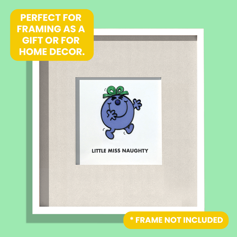 Quilling Card - Little Miss Naughty - Mr Men - product images  of 