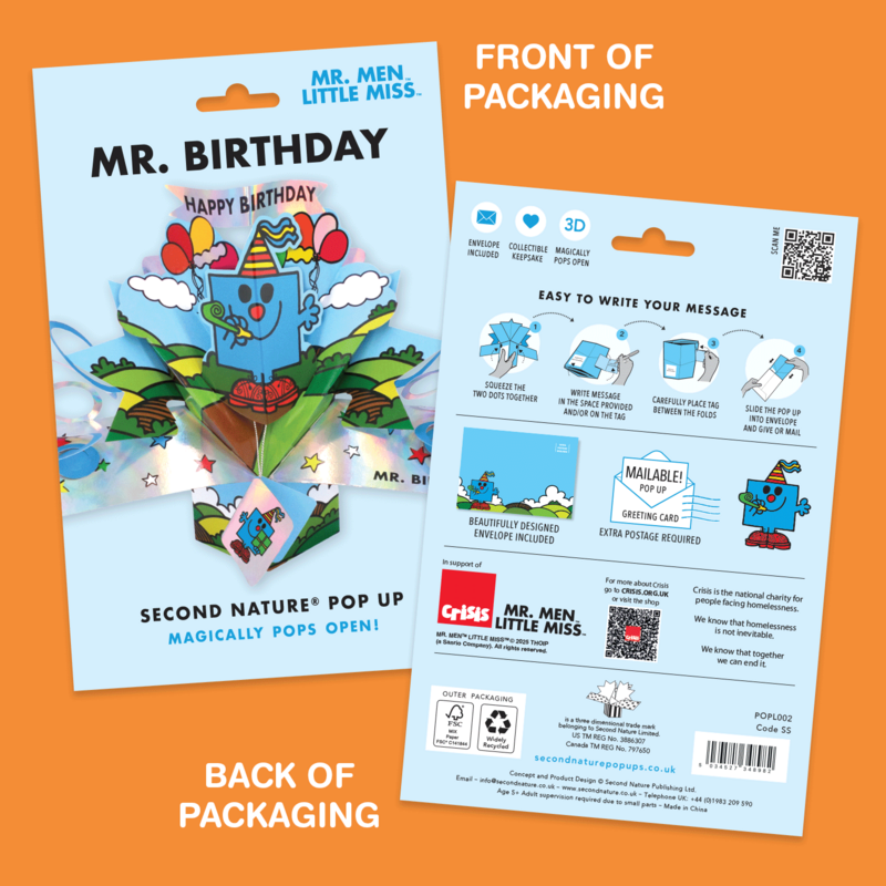 License Pop Ups - Mr Birthday (Mr. Men Little Miss) - product images  of 