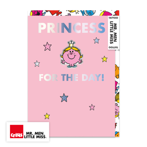 License,Tattoo,Card,-,Little,Miss,Princess,(Mr.,Men,Miss),Second Nature, greeting card, License Tattoo Card, Little Miss Princess, Mr. Men Little Miss