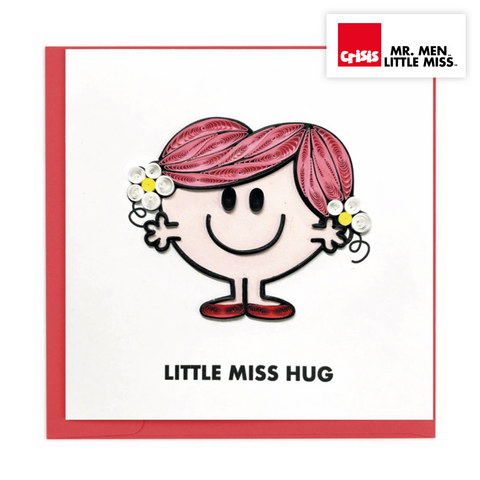Quilling,Card,-,Little,Miss,Hug,Mr,Men,Quilling Cards, keepsake, Frame, Hand-Crafted, Gift, embellished, Hand-Finished, Little Miss Hug - Mr Men Little Miss