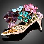 Swarovski Crystal high-heeled shoe Brooch - product images  of 