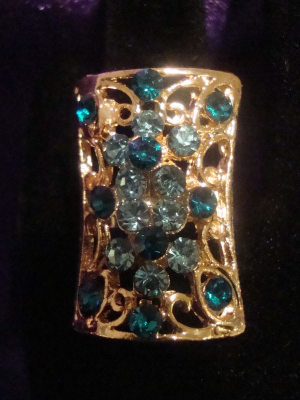Diamante Lady Blue Two-Toned Ring - product images  of 
