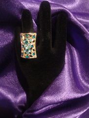 Diamante Lady Blue Two-Toned Ring - product images 4 of 4