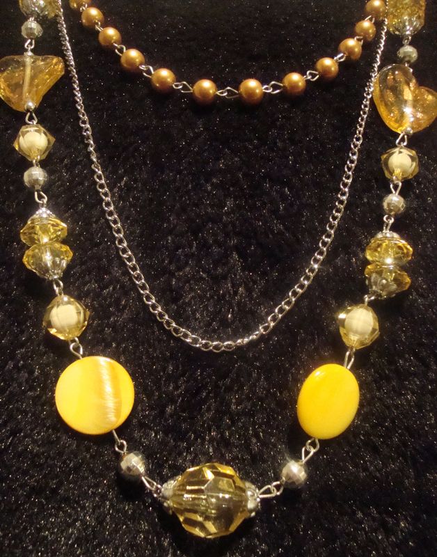 Beautiful Gold Beaded Necklace - product images  of 