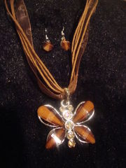 Butterfly,Necklace,&,Earring,Set