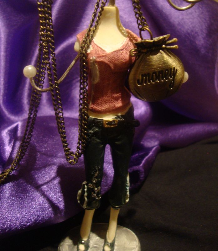 Cute Vintage Money Bag Watch Necklace - product images  of 