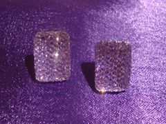 Diamante Purple Earrings - product images 2 of 4