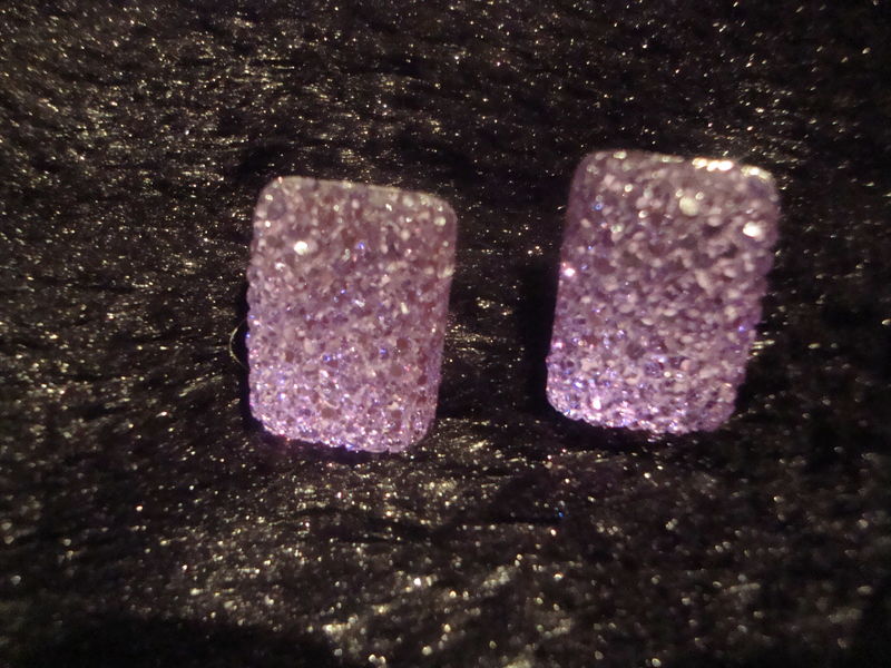 Diamante Purple Earrings - product images  of 