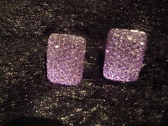 Diamante Purple Earrings - product images 3 of 4