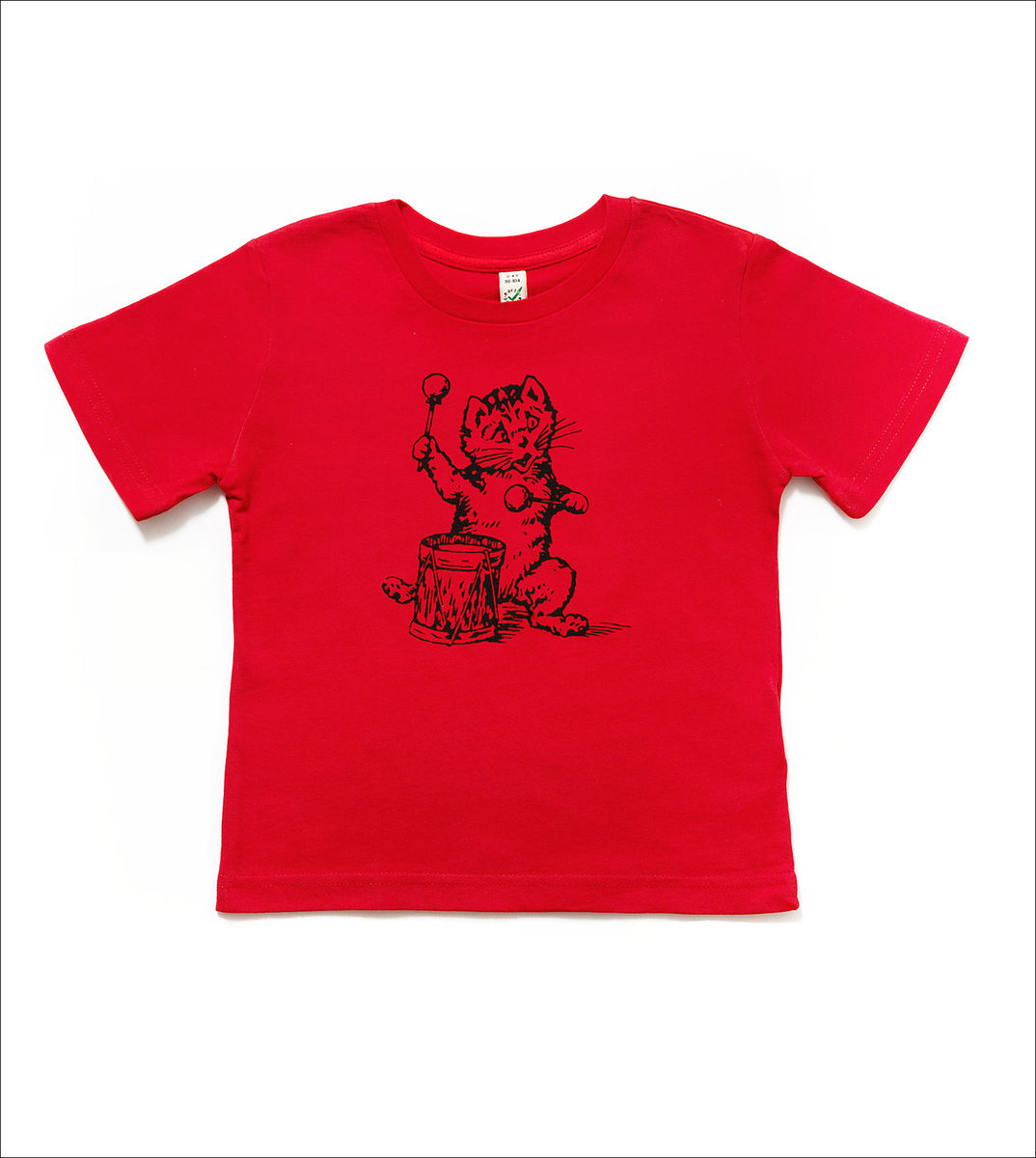 The Postcard Cat Junior Tee (red) - AED