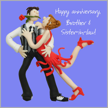 Son And Daughter In Law Happy Anniversary Card Karenza Paperie