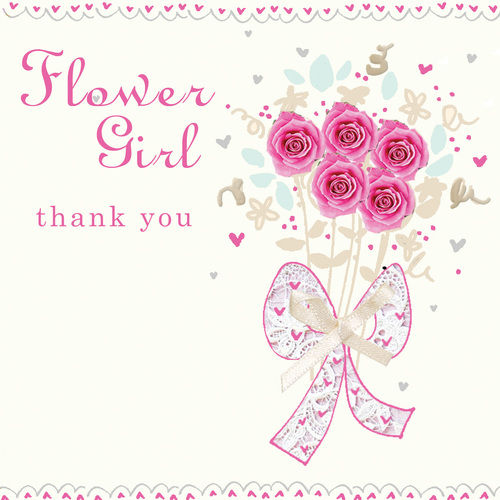Lovely 30 Thank You Card Flower Girl