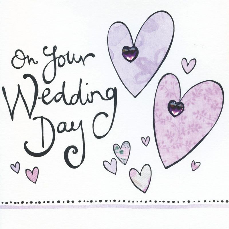 Hand Finished On Your Wedding Day Card Karenza Paperie Hand Finished On Your Wedding Day Card Product Images