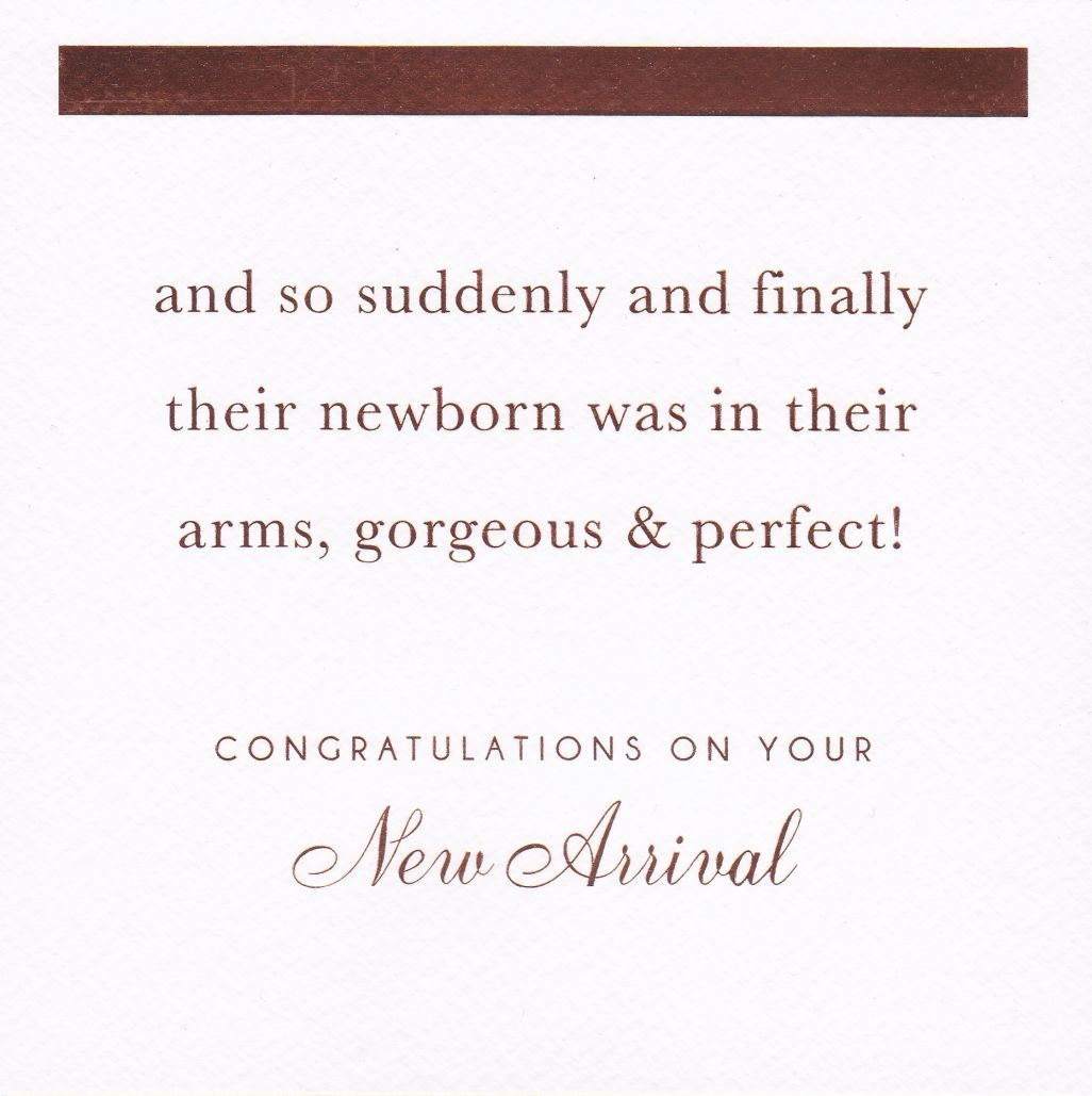 congratulations on new baby card