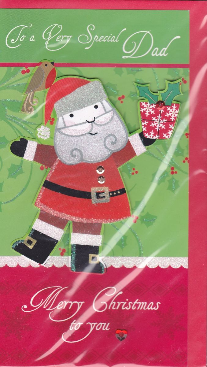To A Very Special Dad Handmade Christmas Card - Karenza Paperie