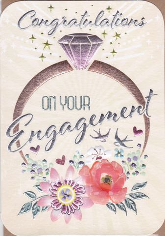 Unique 11 Greeting For Engagement Card