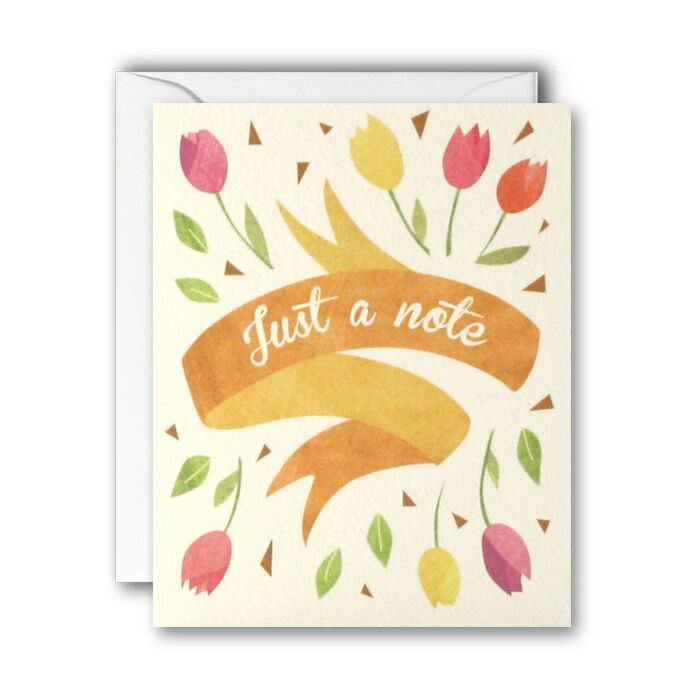 tulips just a note cards pack of 5 mini cards online note cards