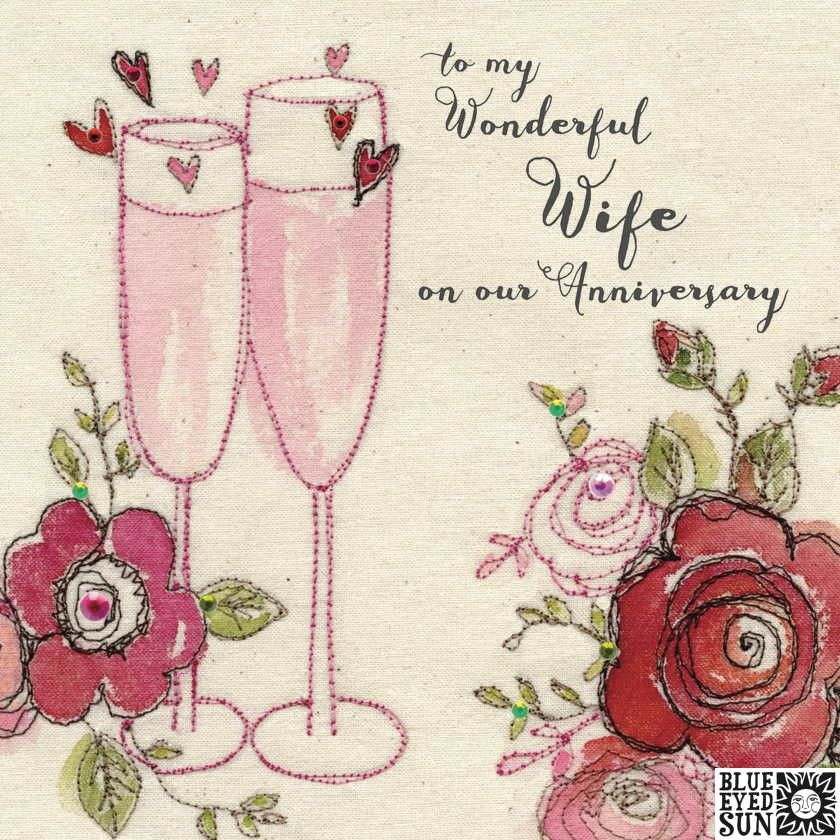 To My Wonderful Wife On Our Wedding Anniversary Card Karenza Paperie Have fun, drink, eat, and be merry while loving unconditionally. to my wonderful wife on our wedding anniversary card