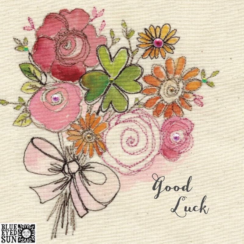 Bouquet Of Flowers Good Luck Card Karenza Paperie