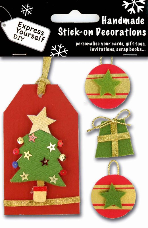 Christmas Tree On Tag With Baubles - product images