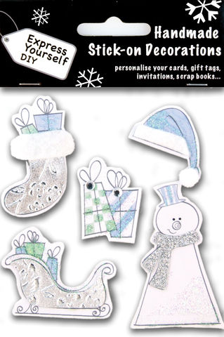 Sleigh,,Stockings,,Present,&,Snowman,Craft, Christmas, Toppers, Sleigh, Present, Stocking, Snowman