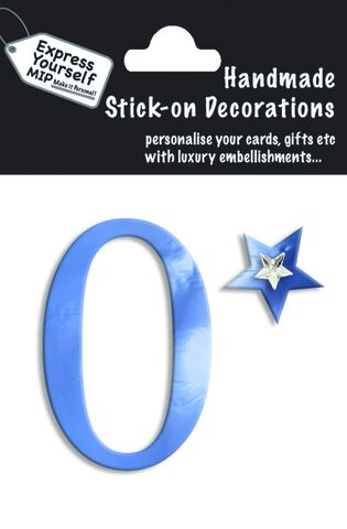 Handmade,stick,on,numbers,-,Mini,Blue,Foil,Number,1,stick-on numbers, craft, handmade, blue, foil, mini