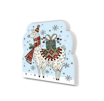 Christmas Shaped Notepads - Llama - product images
