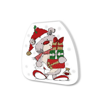 Christmas Shaped Notepads - Scribble Bear With Gifts - product images