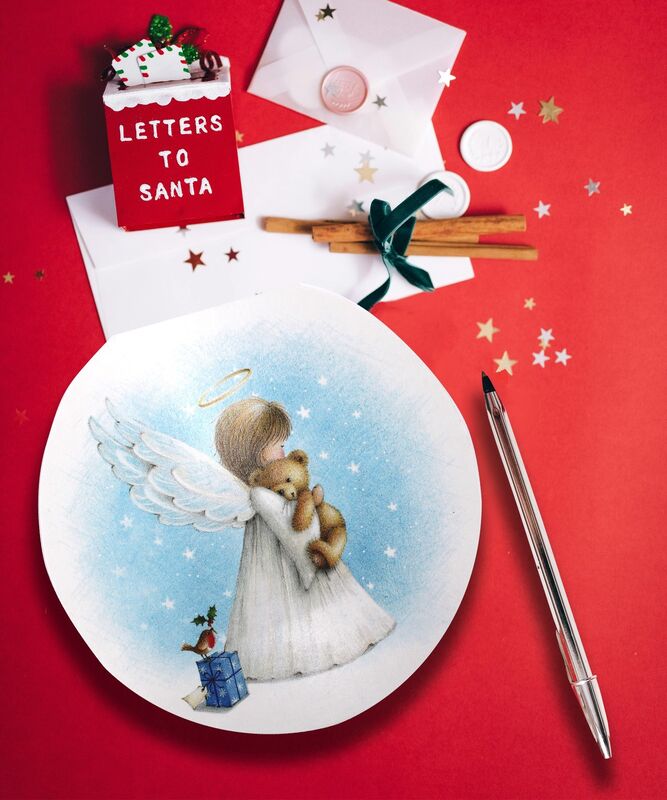 Christmas Shaped Notepads - Angel With Teddy Bear - product images  of 