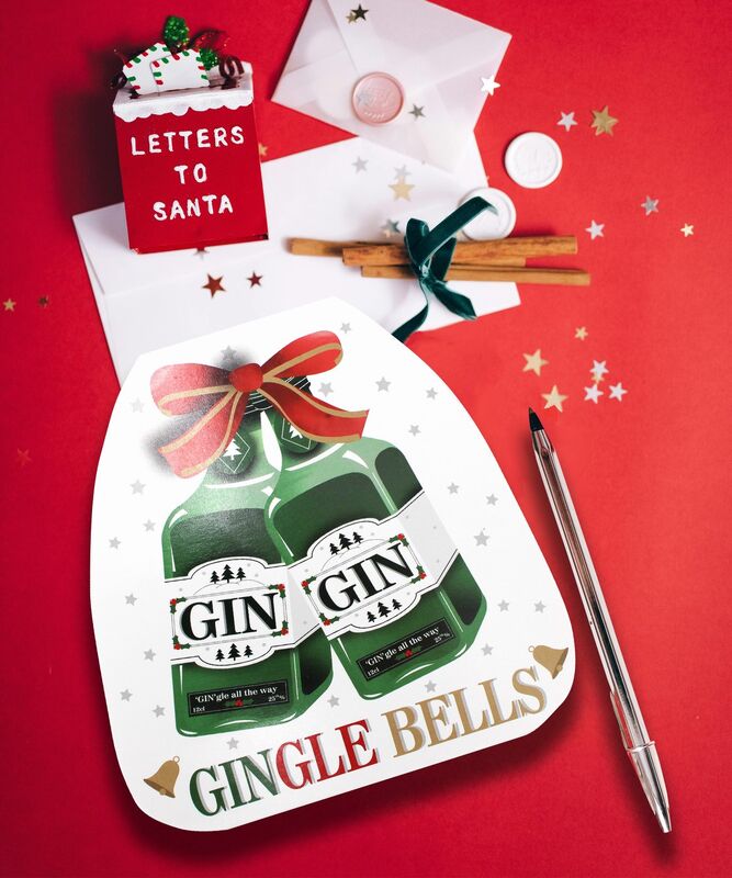 Christmas Shaped Notepads - Gin Gingle Bells - product images  of 