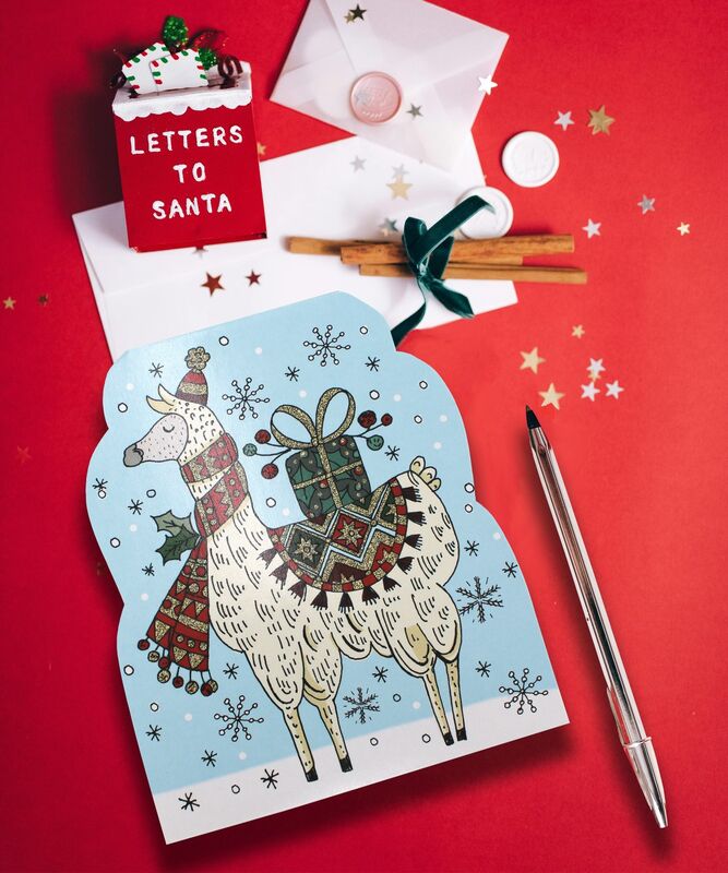 Christmas Shaped Notepads - Llama - product images  of 