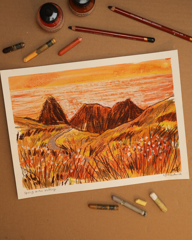Spring in the Valley Original Art Work - product images  of 