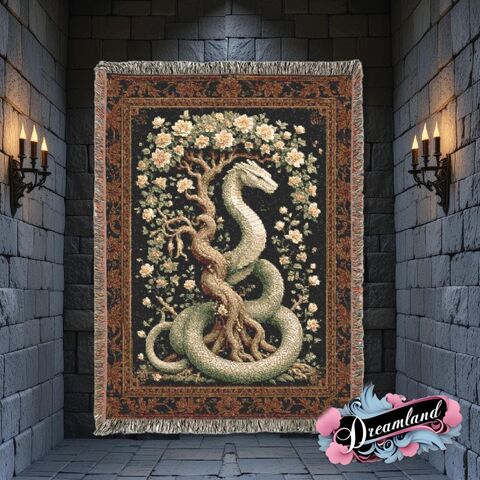 Medieval,Woven,Blanket,Snake,Tapestry,Wall,Hanging,Dark,Academia,Throw,Forest,Folk,Cottagecore,Fantasy,Art,Decor,medieval_tapestry,wall_tapestry,woven_tapestry,woven_blanket,woven_throw,medieval_wall,medieval_decor,cotton_woven,medieval_throw,cottagecore_dark,snake,snake_tapestry,snake_print