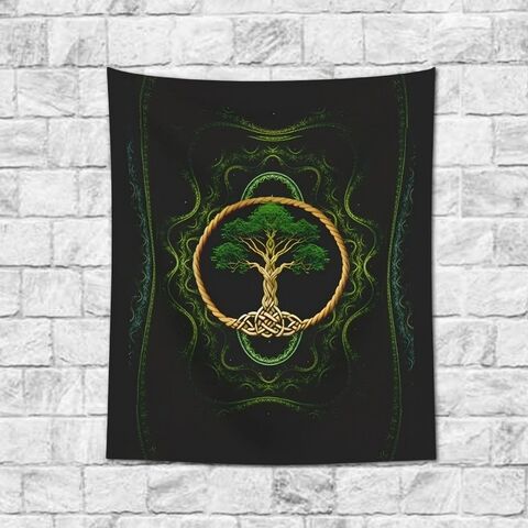 Tree,Of,Life,Wall,Tapestry,Celtic,Knot,Hanging,Decor,Spiritual,Art,Circle,Tapestries,Norse,Yggdrasil,tree_of_life,tree_tapestry,celtic_tapestry,celtic_wall_decor,celtic_wall_hanging,tree_wall_hanging,nature_wall_art,celtic_decor,irish_wall_decor,irish_tapestry,irish_wall_art,tree_of_life_art,celtic_knot_decor