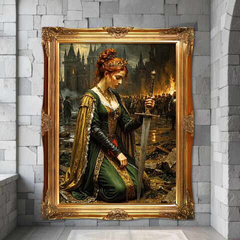 Art,Painting,Print,Medieval,Warrior,Queen,After,Battle,Lady,Sword,Dark,Academia,Wall,Oil,Moody,dark_academia_decor,dark_academia_print,dark_moody_painting,lady_knight_print,lady_knight,knight_painting,medieval_print,medieval_painting,knight_print,medieval_decor,knight_art,woman_sword,medieval_knight