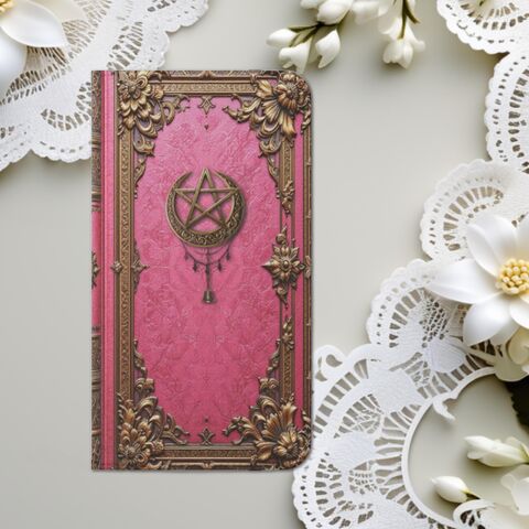 Pink,Book,Phone,Case,Wallet,Custom,Witchy,Dark,Academia,Wicca,Pagan,Flip,Card,Fits,iphone,16,15,14,Galaxy,S22,And,More,iphone_wallet,phone_case_wallet,iphone_15_case,iphone_14_case,iphone_16_case,book_wallet,book_phone_case,book_iphone,witchy_iphone,s22_case,wicca_gift,grimoire_iphone,moon_phone