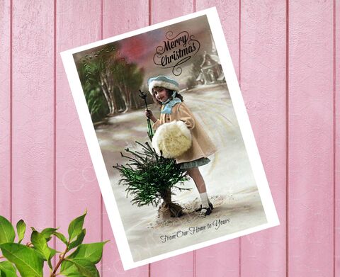Christmas,Printable,Card,DIY,Vintage,Victorian,Girl,Child,Retro,Tree,Altered,Art,Digital,Instant,Download,printable_card,digital_download,instant_download,holiday_card,diy_card,card_supplies,vintage_christmas,vintage_card,altered_art_card,christmas_printable,christmas_download,christmas_card,victorian_christmas