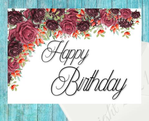 Card,Happy,Birthday,Roses,Floral,Greeting,Printable,Instant,Download,Digital,Blank,DIY,digital_download,printable_art,instant_download,greeting_card,printable_card,birthday_card,happy_birthday_card,blank_card,diy_card,blank_birthday_card,digital_card,download_card